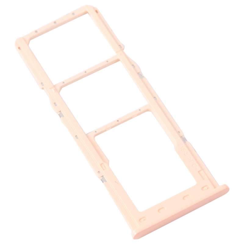 For Samsung Galaxy A13 SM-A135 Original SIM Card Tray + SIM Card Tray + Micro SD Card Tray (Pink)