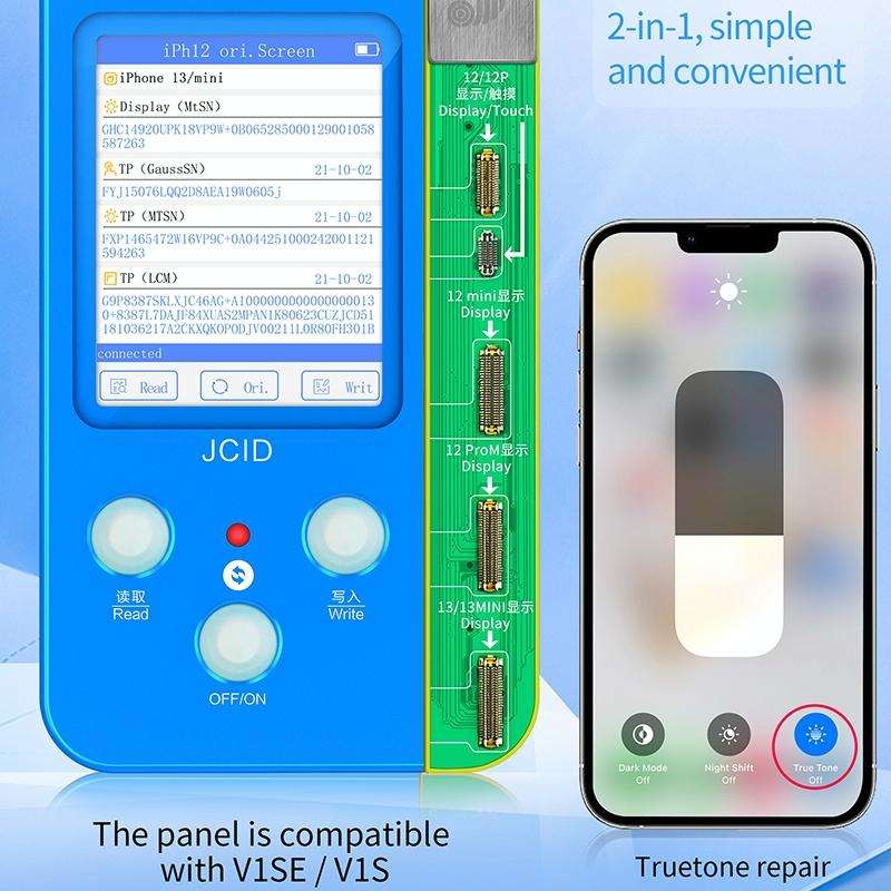 JC V1SE Testing 2 in 1 Screen Data Repair Panel Adaptor For iPhone 12 Series / 13 / 13 mini