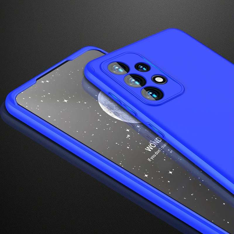 For Samsung Galaxy A33 5G GKK Three Stage Splicing Full Coverage PC Phone Case(Blue)