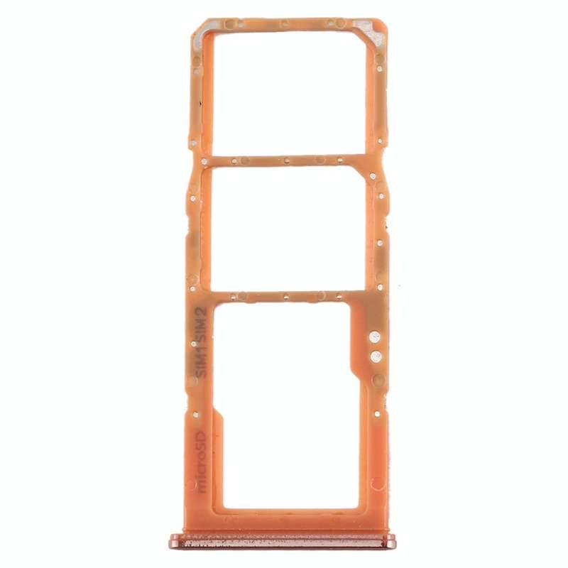 For Galaxy A70 SIM Card Tray + SIM Card Tray + Micro SD Card Tray (Orange)