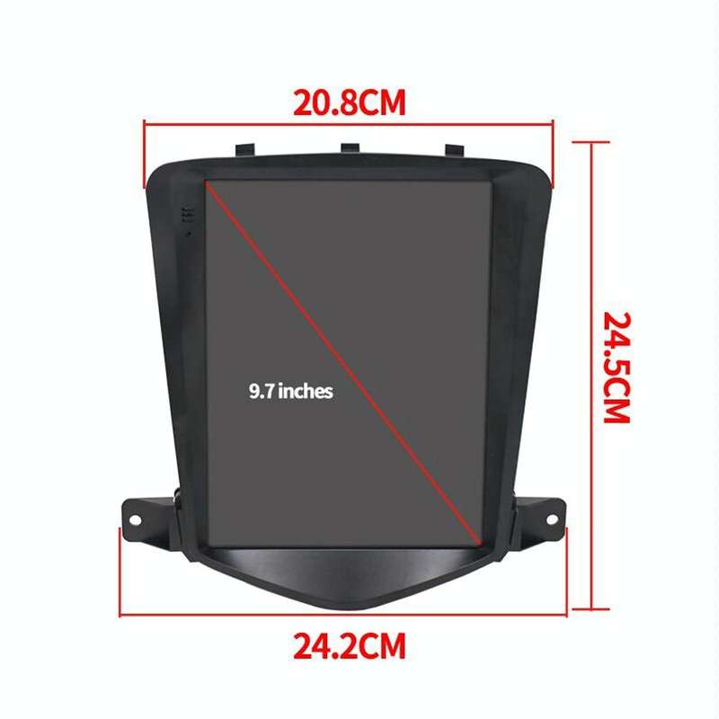 For Chevrolet Cruze 9.7 inch Navigation Integrated Machine, Style: Standard+4 Light Camera(1+16G)