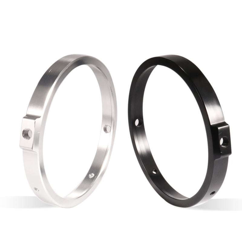 5.75 Inch Round Retro Headlight Ring Motorcycle Headlight Modification Parts(Black)