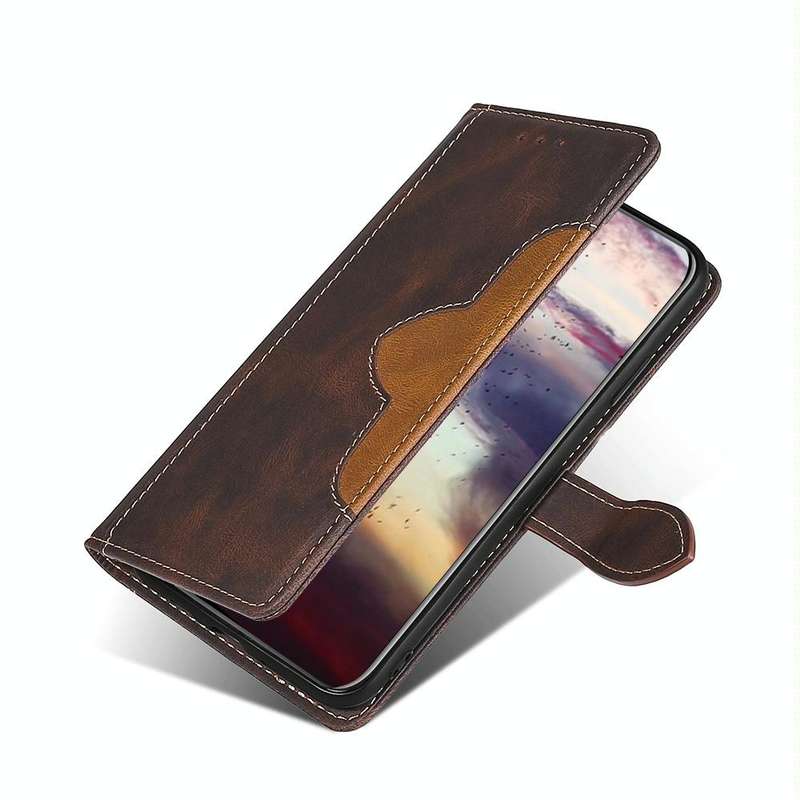 For Samsung Galaxy S10 5G Stitching Skin Feel Magnetic Buckle Horizontal Flip PU Leather Case wit...