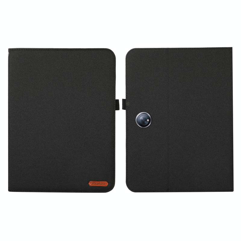 For OPPO Pad Neo 11.4 Fabric Leather Tablet Case(Black)