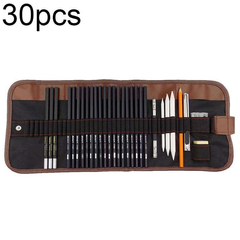 YGSM-30 Sketch Pencil Set Art Sketch Pencil Drawing Tools, Spec: 30pcs/set