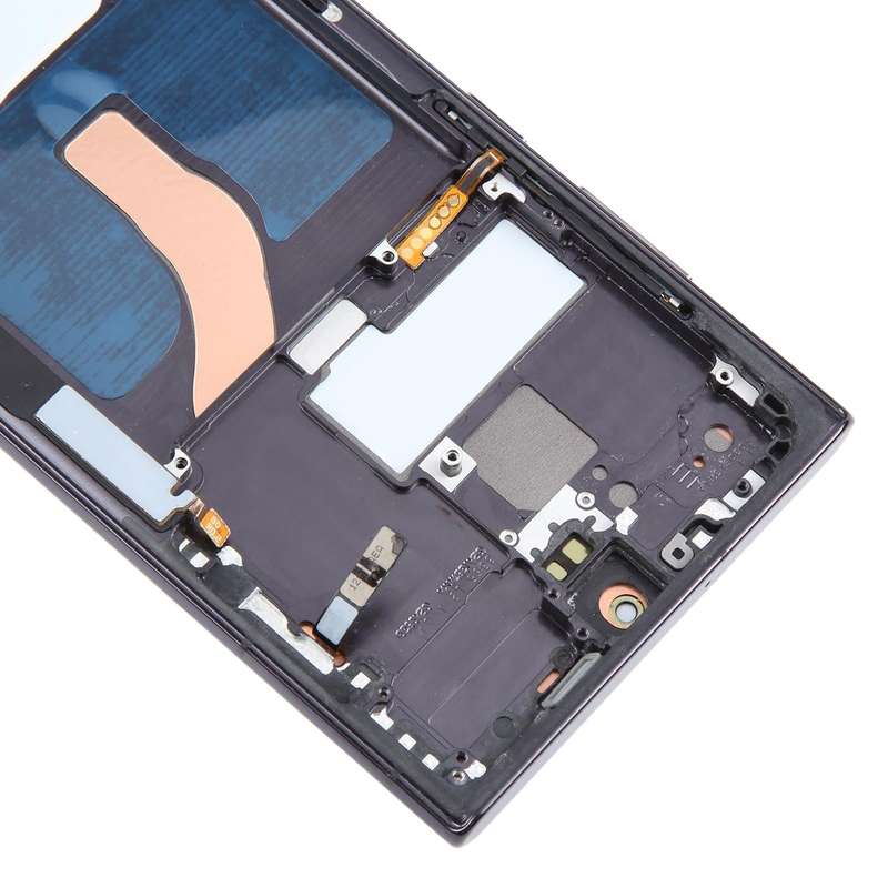 For Samsung Galaxy S22 Ultra 5G SM-S908B Original LCD Screen Digitizer Full Assembly with Frame (...