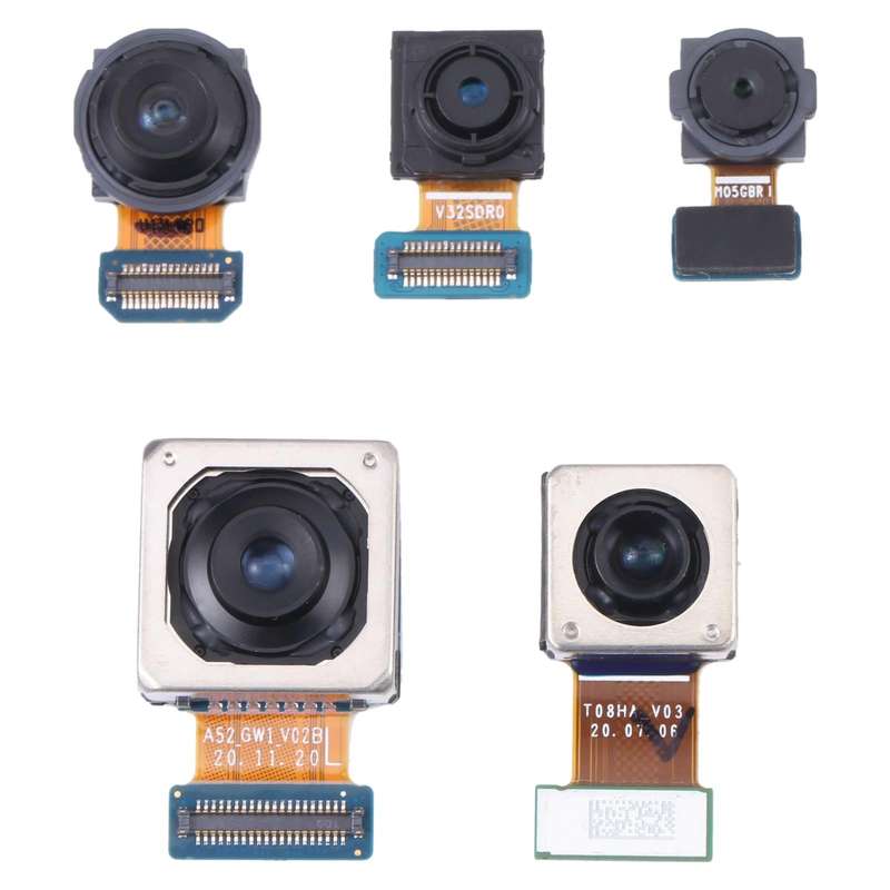 For Samsung Galaxy A72 SM-A725 Original Camera Set (Telephoto + Macro + Wide + Main Camera + Fron...