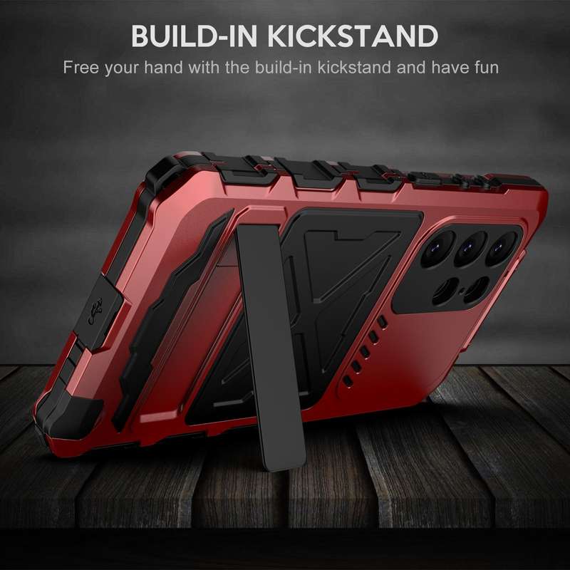 For Samsung Galaxy S23 Ultra 5G R-JUST Life Waterproof Dustproof Shockproof Phone Case(Red)