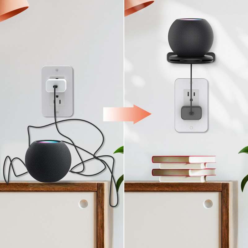 For Apple HomePod Mini AhaStyle PT149 Smart Speaker Stand(White)