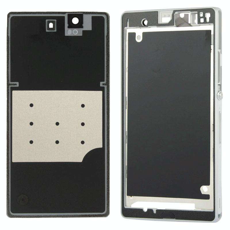 Middle Board + Battery Back Cover for Sony L36H(White)