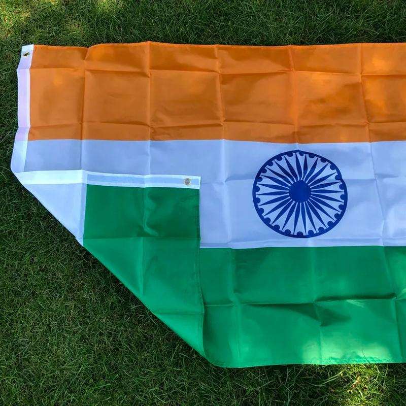 90 x 150cm Indian Flag No. 4 Polyester Flag
