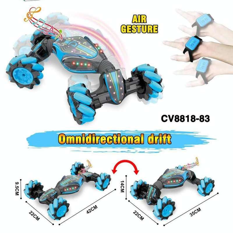 Gesture Sensing Remote Control Twisting Car Light Music Deformation Car Drift Traverse Dance Off-...
