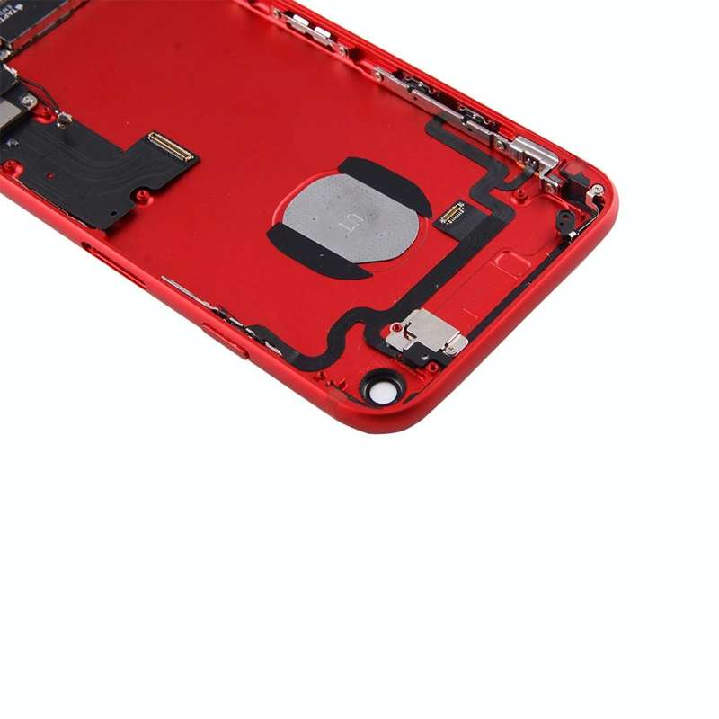 Battery Back Cover Assembly with Card Tray for iPhone 7 (Red)