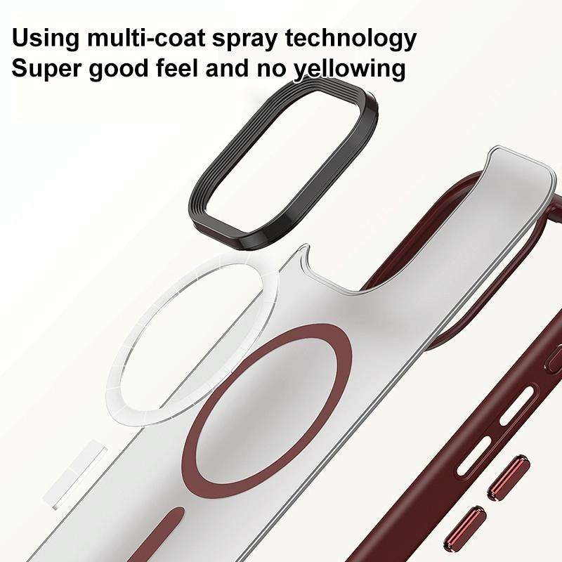 For iPhone 13 Brilliant Series MagSafe Micro-frosted Anti-fingerprint PC Phone Case(Black)