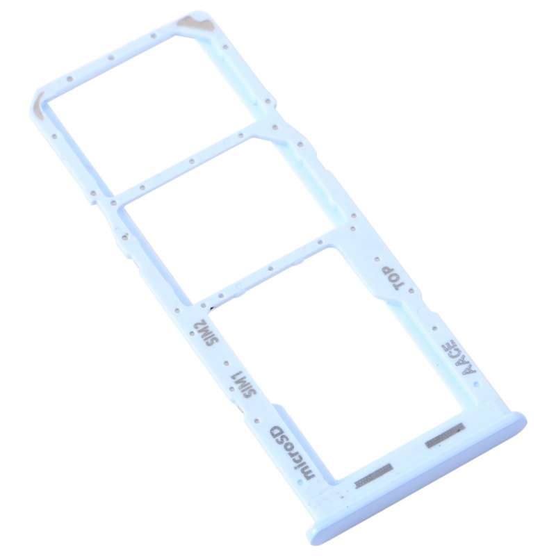 For Samsung Galaxy A13 SM-A135 Original SIM Card Tray + SIM Card Tray + Micro SD Card Tray (Blue)