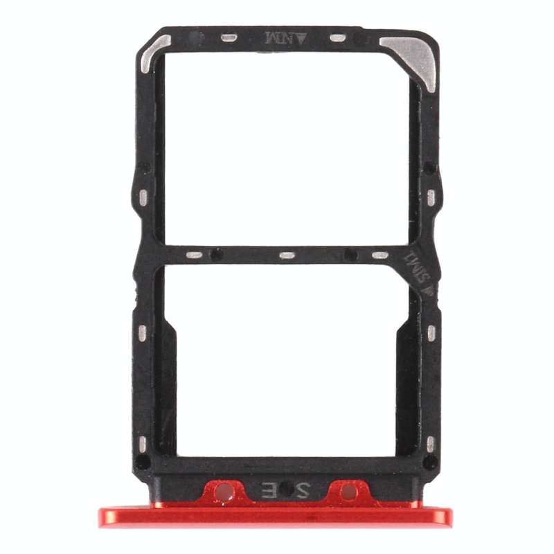 SIM Card Tray + NM Card Tray for Huawei Nova 5 Pro (Red)