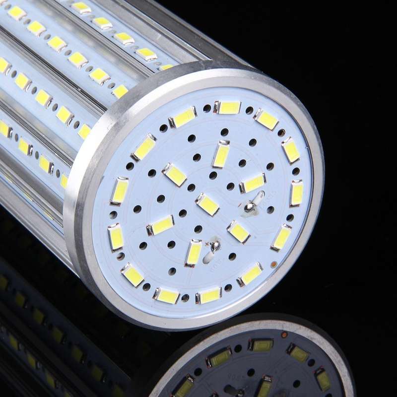 60W Aluminum Corn Light Bulb, E27 5200LM 160 LED SMD 5730, AC 220V(White Light)
