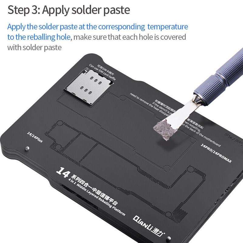 Qianli Magnetic Middle Layer BGA Reballing Platform For iPhone 14 Series