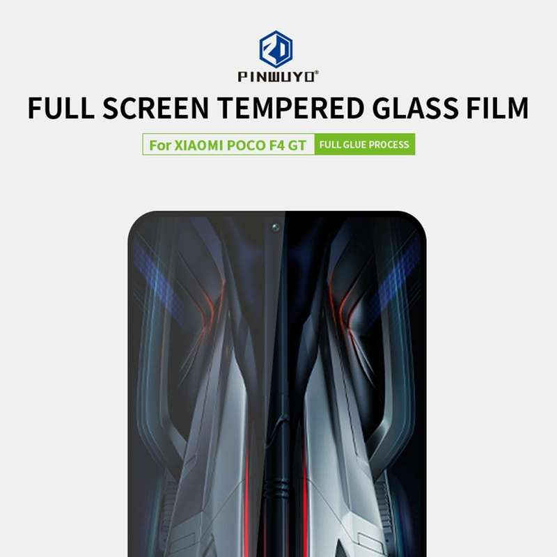 For Xiaomi Poco F4 GT PINWUYO 9H 2.5D Full Screen Tempered Glass Film(Black)