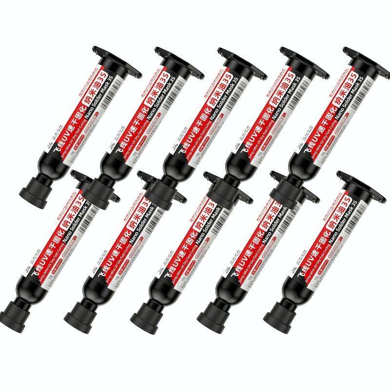 10pcs Qianli MEGA-IDEA Nano Solder Mask 3S Jump Wire UV Dry Fast Curing Glue