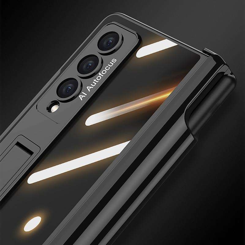 For Samsung Galaxy Z Fold4 Magnetic Folding Phantom Privacy Phone Case(Black)