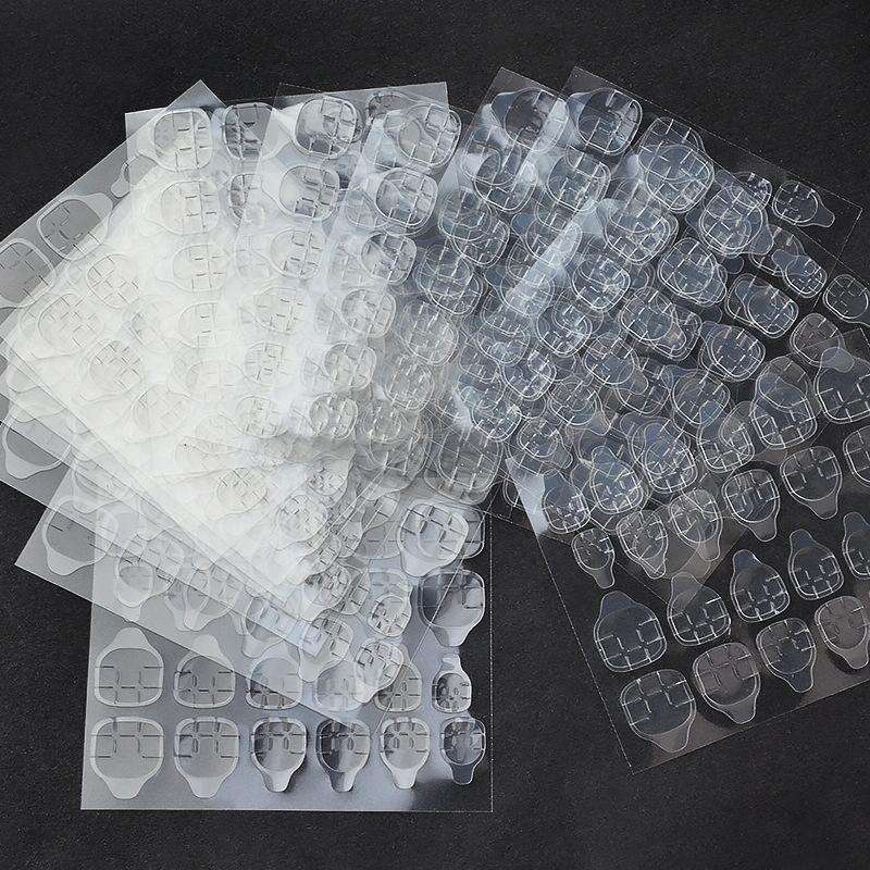 30 PCS 24 Stickers/Sheet Nail Art Double Sided Jelly Glue, Specification: Foot Stickers