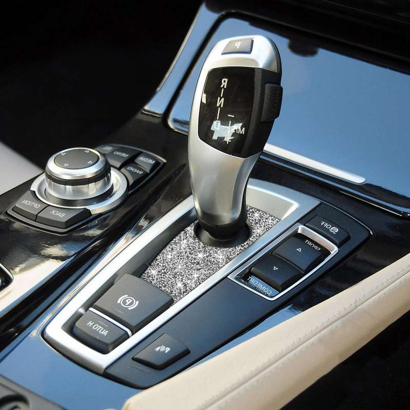 For BMW 5 Series GT X3 X4 2009-2016 Car Gear Handle Below Diamond Decorative Sticker, Right-hand ...