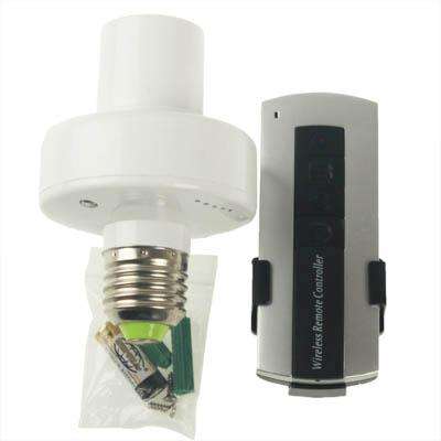 E27 Wireless Remote Control Lamp ,360-Degree(Full Range) Remote Contro(White)