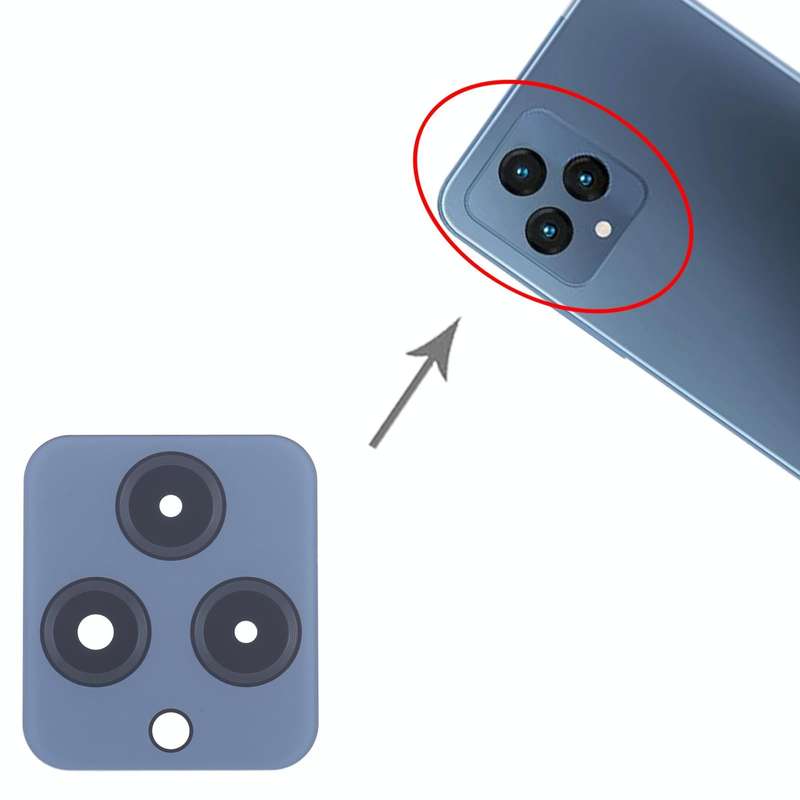For T-Mobile Revvl 6 Back Camera Lens (Blue)