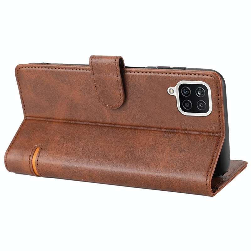 For Samsung Galaxy A12 5G / 4G Classic Wallet Flip Leather Phone Case(Brown)