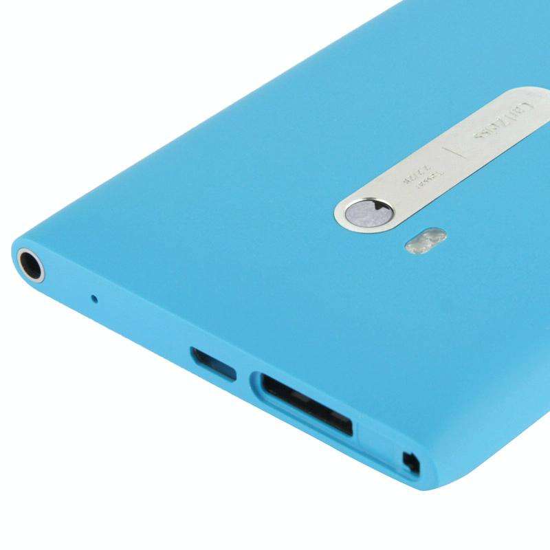 High Quality Housing Battery Back Cover With Side Button Flex Cable for Nokia Lumia 900(Blue)