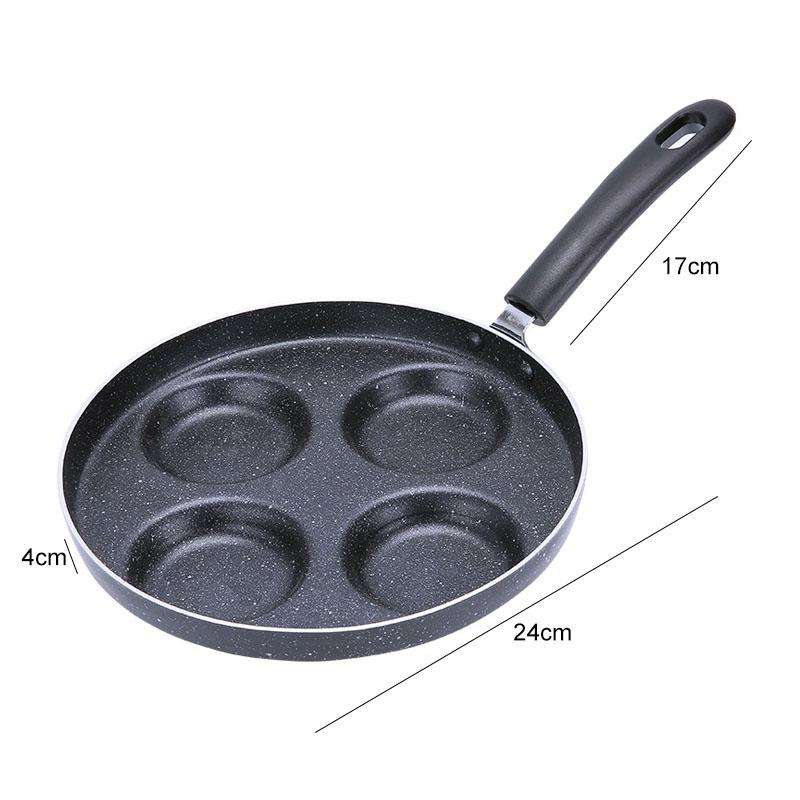 Multifunction Nonstick Frying Pan Aluminium Alloy 4 Units Cookware Fry Egg Pan Pancake Steak Pan ...
