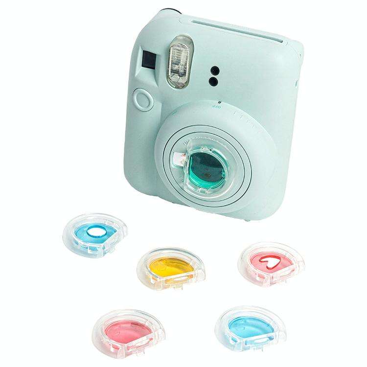 For Fujifilm Instax mini 12 6-in-1 Jelly Six Colors Camera Filter