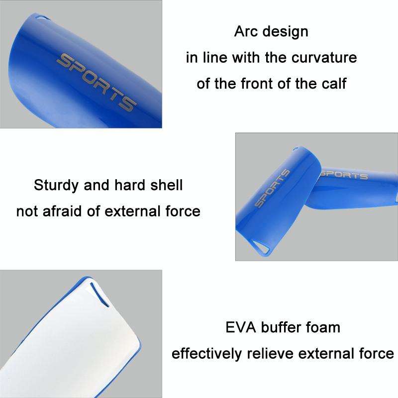 Football Shin Pads + Socks Sports Protective Equipment, Color: White (M)