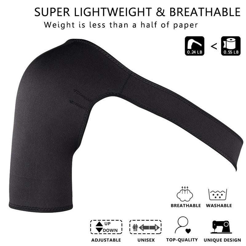 Breathable Adjustable Shoulder Support Brace Unisex Sport Compression Brace Strap Wrap Shoulder B...