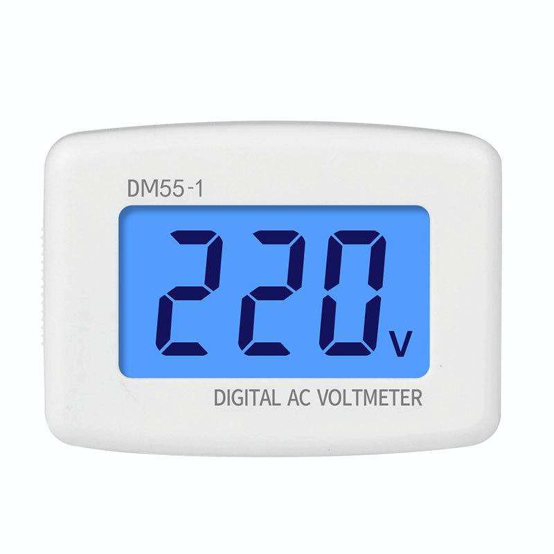 DM55-1 AC 110V- 220V LCD Digital Voltmeter Voltage Tester Detector Meter EU Plug