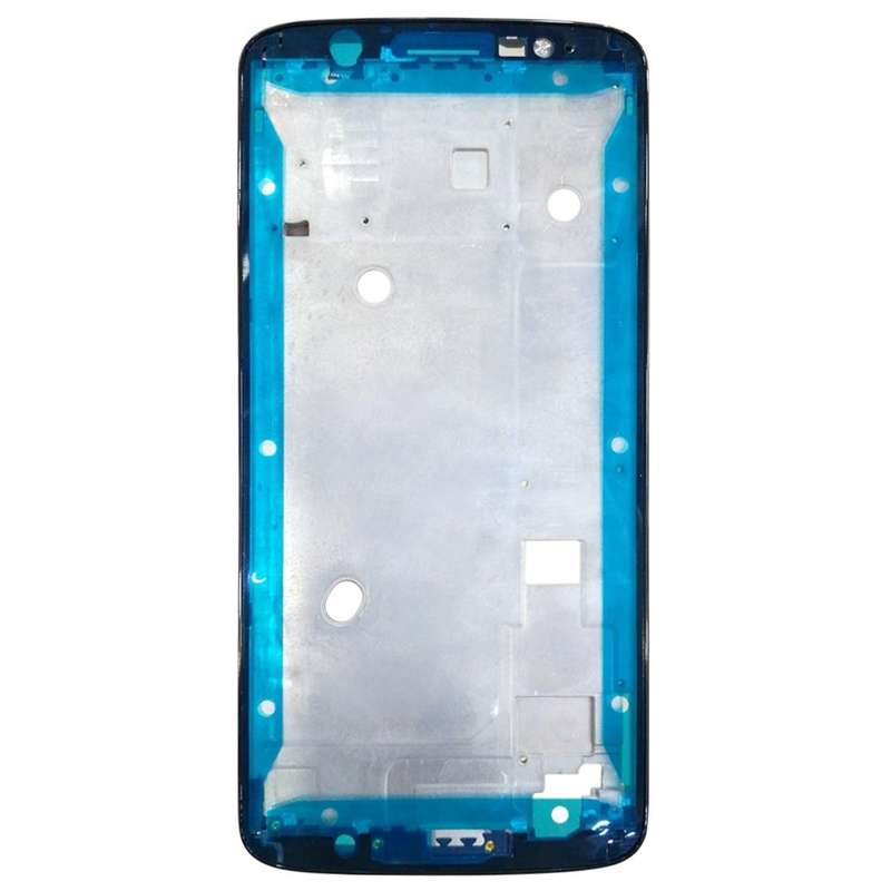 Front Housing LCD Frame Bezel for Motorola Moto G6 Plus(Black)