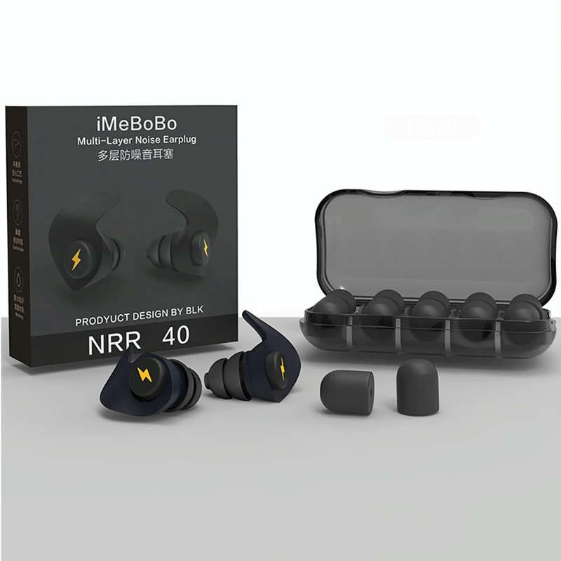 Anti-noise Sleep Earplugs Soundproof Earplugs(Black)