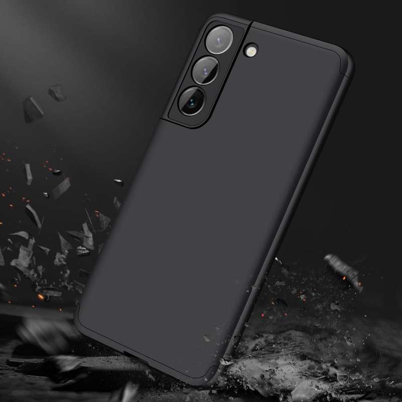 For Samsung Galaxy S22 5G GKK Three Stage Splicing PC Phone Case(Black)