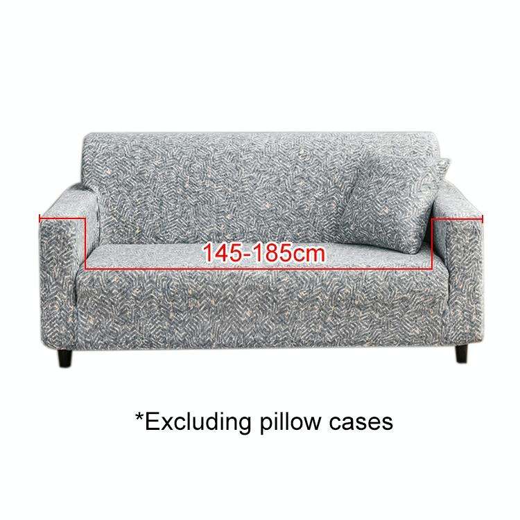 Double Seat Full Coverage Elastic Non-slip Sofa Cover(Woolen Pattern)