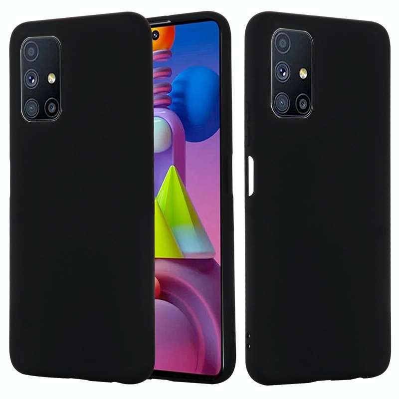 For Samsung Galaxy M51 (Indian Version) Pure Color Liquid Silicone Shockproof Full Coverage Case(...