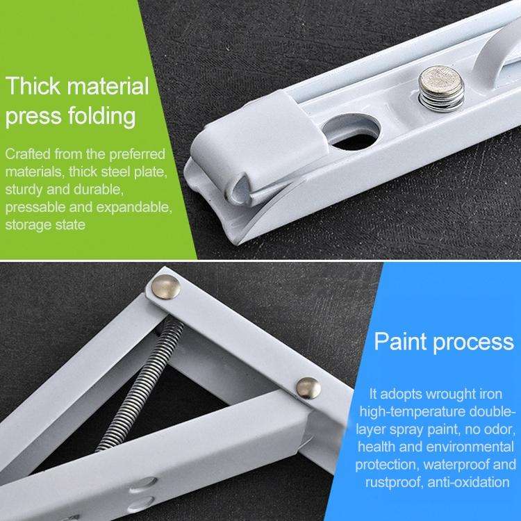 16 inch Wall-mounted Foldable K-shaped Storage Shelf for Dining Table