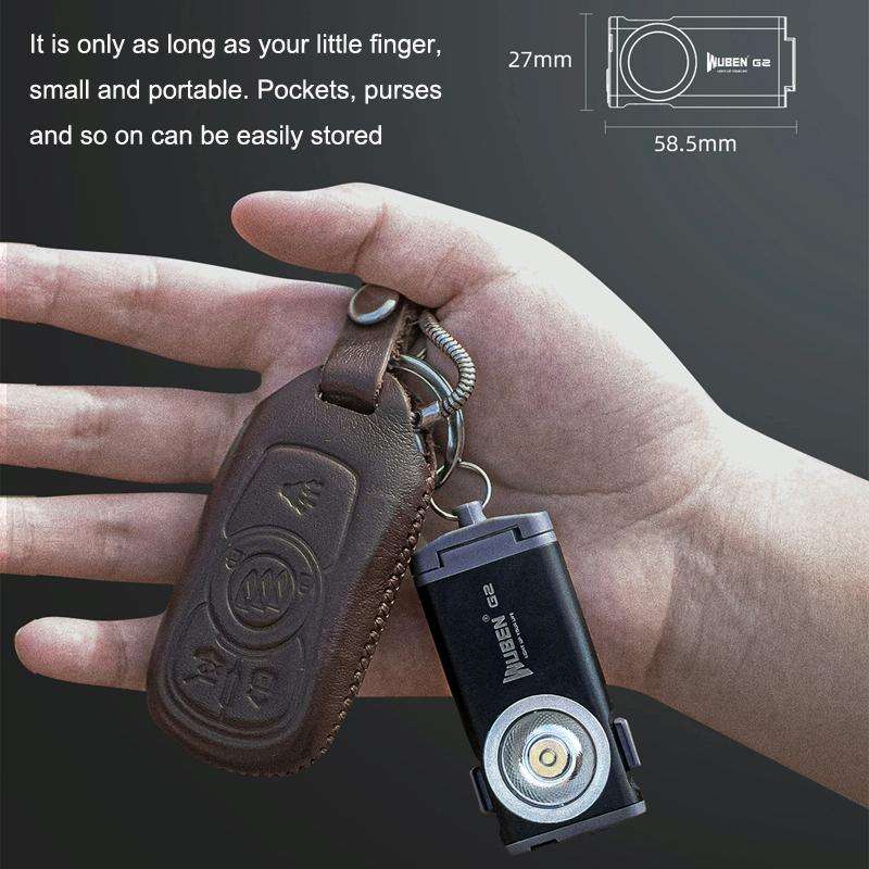 WUBEN G2 Strong Light LED Flashlight USB Outdoor Campers And Household Super Bright Key Chain Lig...