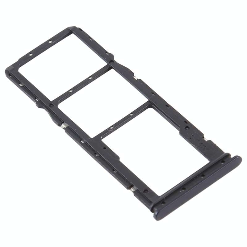 SIM Card Tray + SIM Card Tray + Micro SD Card Tray for Xiaomi Redmi 9A/Redmi 9C(Black)