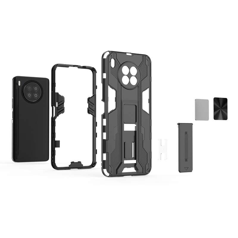 For Huawei nova 8i Supersonic PC + TPU Shock-proof Protective Case with Holder(Silver)
