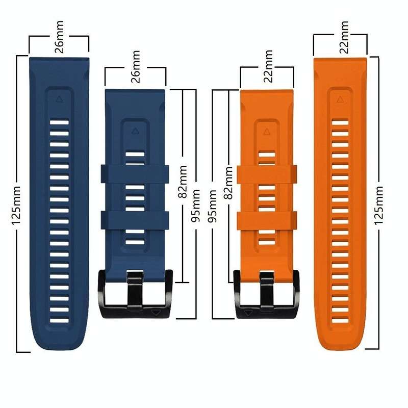For Garmin Fenix 7X 26mm Silicone Sport Pure Color Watch Band(Brown)