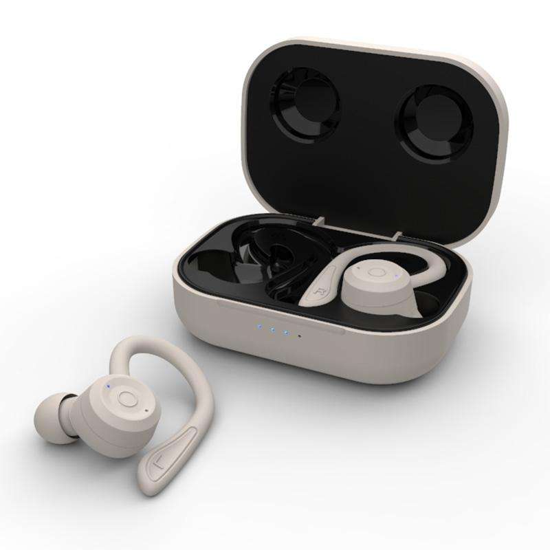 T20 TWS Bluetooth Hooks Wireless Sports Headphones with Charging Box IPX6 Waterproof Noise-cancel...