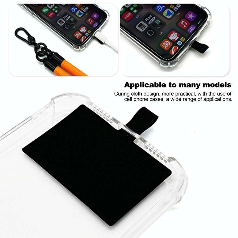 10mm Thick Rope Mobile Phone Lanyard Spacer Adjustable Anti Theft Phone Strap(NO.19 Light Gray)