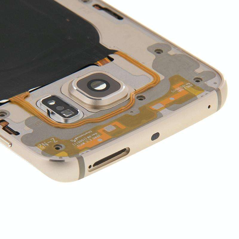 For Galaxy S6 Edge / G925 Full Housing Cover (Front Housing LCD Frame Bezel Plate + Back Plate Ho...
