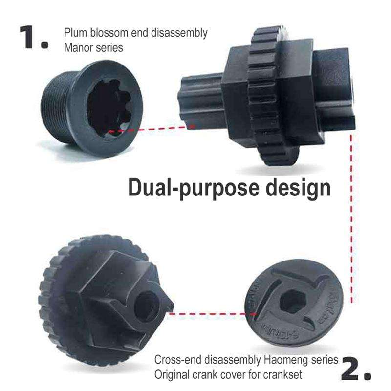 10 PCS BIKERSAY BT052 Bicycle Crankset Wrench Hollow Crank Cover Removal Install Tool